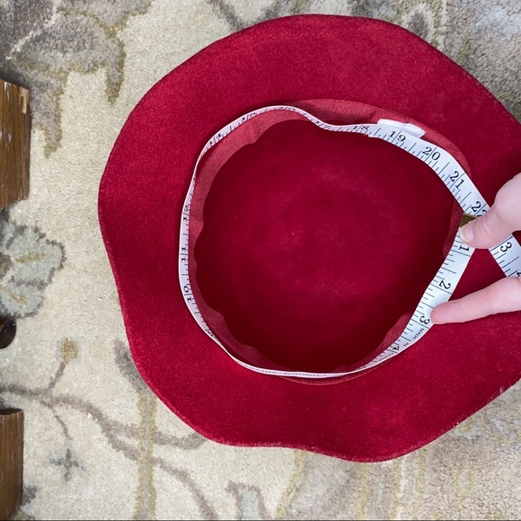 Charter Club Wool vintage style cloche hat red - Picture 10 of 10